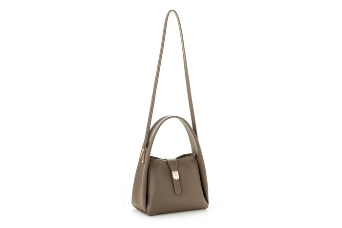 Vince Camuto Turin Bolso de Polipiel Color Visón Oscuro