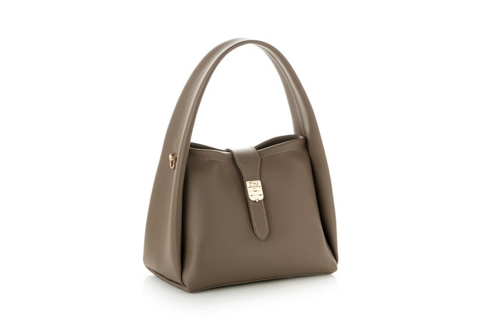 Vince Camuto Turin Bolso de Polipiel Color Visón Oscuro