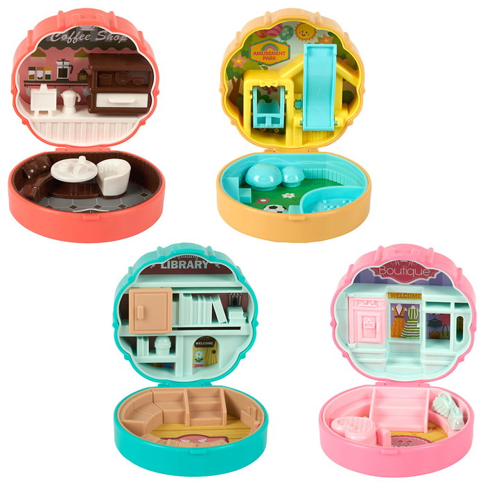 Jeux 2 momes Caja Sorpresa Mini Tiendas, Cafetería, Biblioteca, Parque, Tienda Ropa (Modelos Surtidos Aleatorios)