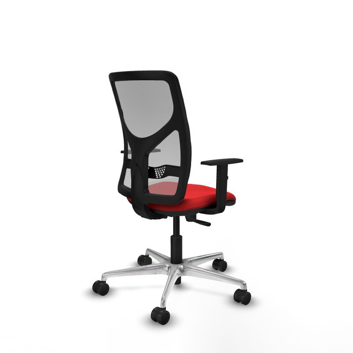 PIQUERAS Y CRESPO Silla de oficina Motilla con mecanismo Sincro Rojo y Gris PIQUERAS Y CRESPO Silla de oficina Motilla con mecanismo Sincro Rojo y Gris