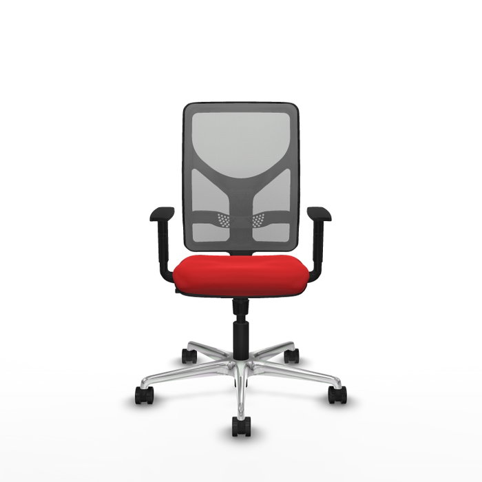 PIQUERAS Y CRESPO Silla de oficina Motilla con mecanismo Sincro Rojo y Gris PIQUERAS Y CRESPO Silla de oficina Motilla con mecanismo Sincro Rojo y Gris