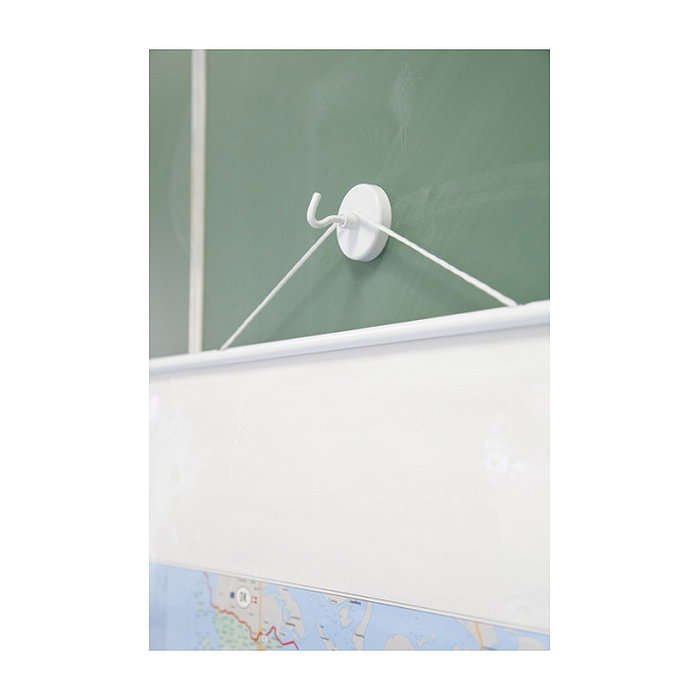 MAUL 6157802 Gancho universal blanco de acero con imán