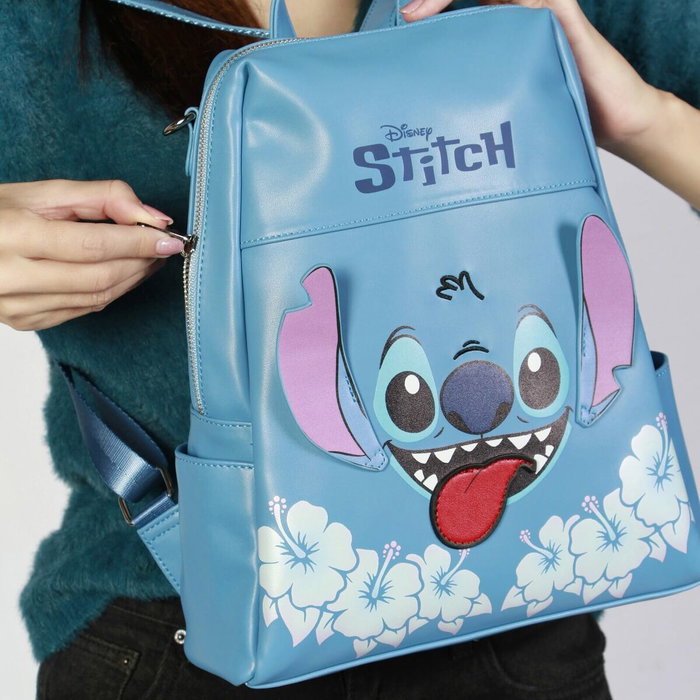 Karactermania Mochila Shield Lilo y Stitch Tongue Azul
