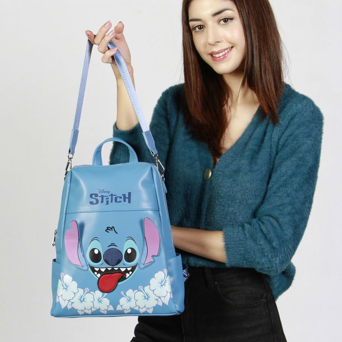 Karactermania Mochila Shield Lilo y Stitch Tongue Azul