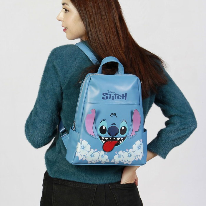 Karactermania Mochila Shield Lilo y Stitch Tongue Azul