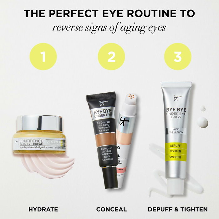 IT Cosmetics BYE BYE under eye bags Contorno de Ojos Anti Bolsas y Ojeras, Efecto Lifting Temporal 15 ml IT Cosmetics BYE BYE under eye bags Contorno de Ojos Anti Bolsas y Ojeras, Efecto Lifting Temporal 15 ml