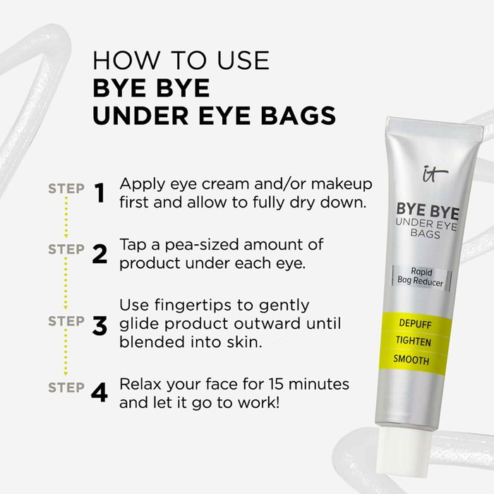 IT Cosmetics BYE BYE under eye bags Contorno de Ojos Anti Bolsas y Ojeras, Efecto Lifting Temporal 15 ml IT Cosmetics BYE BYE under eye bags Contorno de Ojos Anti Bolsas y Ojeras, Efecto Lifting Temporal 15 ml