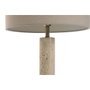 DKD Home Decor Lámpara de Sobremesa de Mármol y Lino Beige