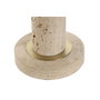 DKD Home Decor Lámpara de Sobremesa de Mármol y Lino Beige