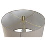 DKD Home Decor Lámpara de Sobremesa de Mármol y Lino Beige