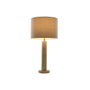 DKD Home Decor Lámpara de Sobremesa de Mármol y Lino Beige