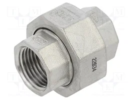 GEBO Conector Doble de Acero Inoxidable G 1/2%