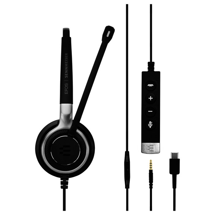 EPOS SC 635 USB-C Auriculares Diadema Alámbrico USB Tipo C Llamadas Música Negro Plata