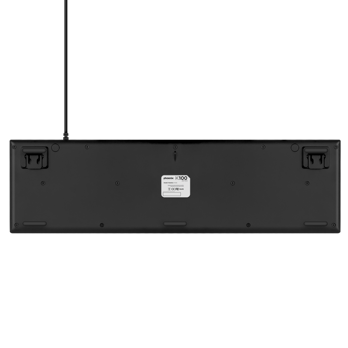 Phoenix technologies Teclado Multimedia K100 USB Negro
