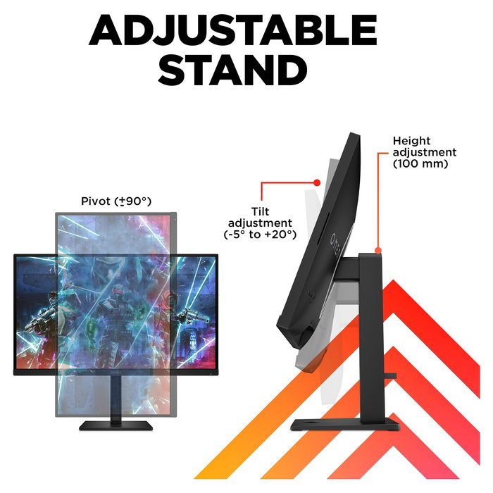 HP Monitor Gaming OMEN 27s - 68.6 cm (27") Full HD (1920x1080) IPS 240Hz, 1ms, NVIDIA G-SYNC Compatible, AMD FreeSync Premium