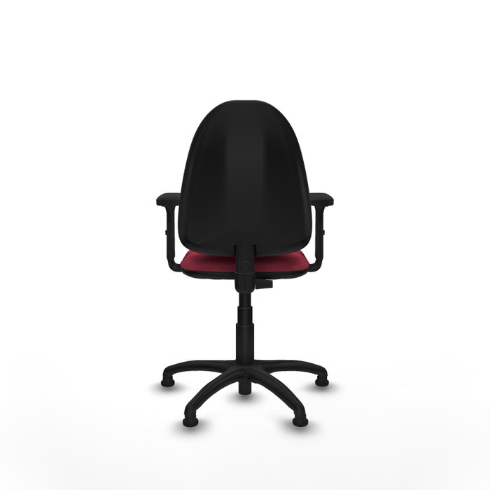 PIQUERAS Y CRESPO Silla de oficina Aýna color Granate con Brazos 2D