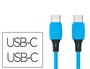 Q-connect Cable USB-C a USB-C PVC 2m Azul