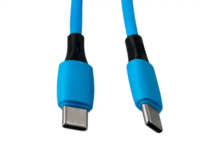 Q-connect Cable USB-C a USB-C PVC 2m Azul Q-connect Cable USB-C a USB-C PVC 2m Azul