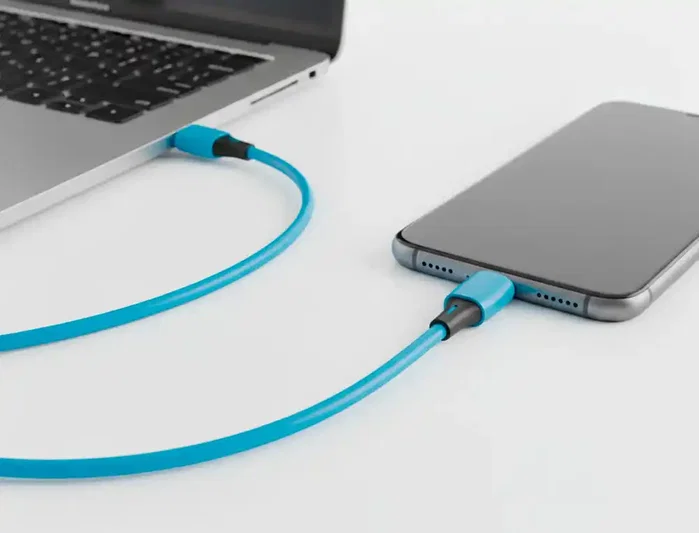 Q-connect Cable USB-C a USB-C PVC 2m Azul Q-connect Cable USB-C a USB-C PVC 2m Azul