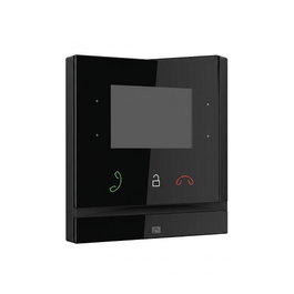 2N Indoor Compact 4.3" Pantalla Táctil Videoportero IP Negro Alámbrico con Botones Retroiluminados