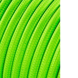 Edm Carrete cable cordón tubular H03VV-F 2 x 0,75 mm² amarillo fluor, 25 m