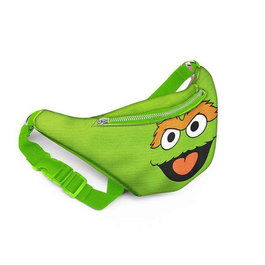 Oscar Riñonera Fancy para Niño Pequeño, PVC con Forro de Poliéster, Correa Ajustable, Color Verde, Dimensiones 14x5x27 cm