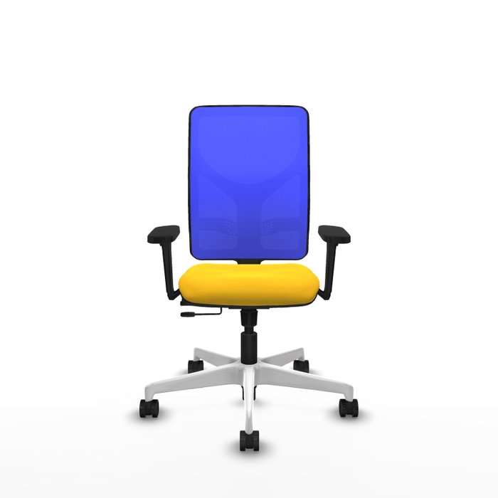 PIQUERAS Y CRESPO Silla de oficina Motilla con mecanismo Sincro/Traslack, Amarillo y Azul PIQUERAS Y CRESPO Silla de oficina Motilla con mecanismo Sincro/Traslack, Amarillo y Azul