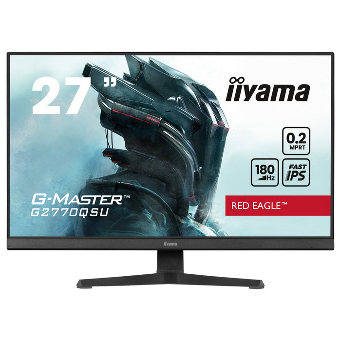 iiyama G-MASTER G2770QSU-B6 Monitor Gaming 27 WQHD Fast IPS 180Hz 0,2ms Black iiyama G-MASTER G2770QSU-B6 Monitor Gaming 27 WQHD Fast IPS 180Hz 0,2ms Black