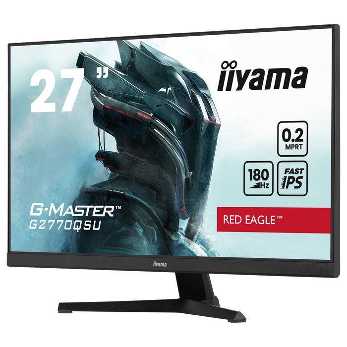 iiyama G-MASTER G2770QSU-B6 Monitor Gaming 27 WQHD Fast IPS 180Hz 0,2ms Black iiyama G-MASTER G2770QSU-B6 Monitor Gaming 27 WQHD Fast IPS 180Hz 0,2ms Black