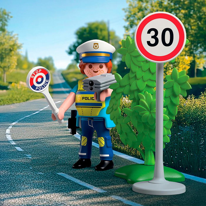 Playmobil Policía con Radar de Velocidad Special Plus 72029