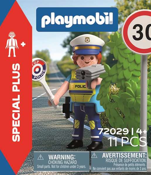 Playmobil - Policía con Radar de Velocidad - Juguete para Niños de 4 a 10 Años
