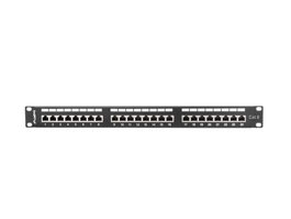 LANBERG PPS6-1024-B Panel de Parcheo 1U RJ-45 Cat6 Negro Metal