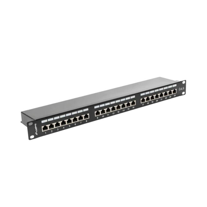 Lanberg PPS6-1024-B Panel de parcheo 24 puertos Cat6 1U Negro Lanberg PPS6-1024-B Panel de parcheo 24 puertos Cat6 1U Negro