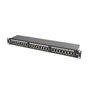 Lanberg PPS6-1024-B Panel de parcheo 24 puertos Cat6 1U Negro