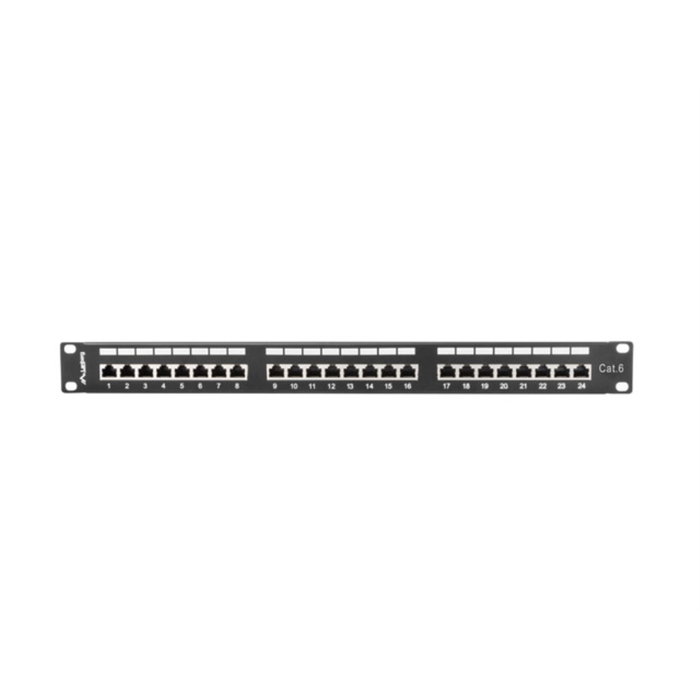 LANBERG PPS6-1024-B Panel de Parcheo 1U RJ-45 Cat6 Negro Metal LANBERG PPS6-1024-B Panel de Parcheo 1U RJ-45 Cat6 Negro Metal