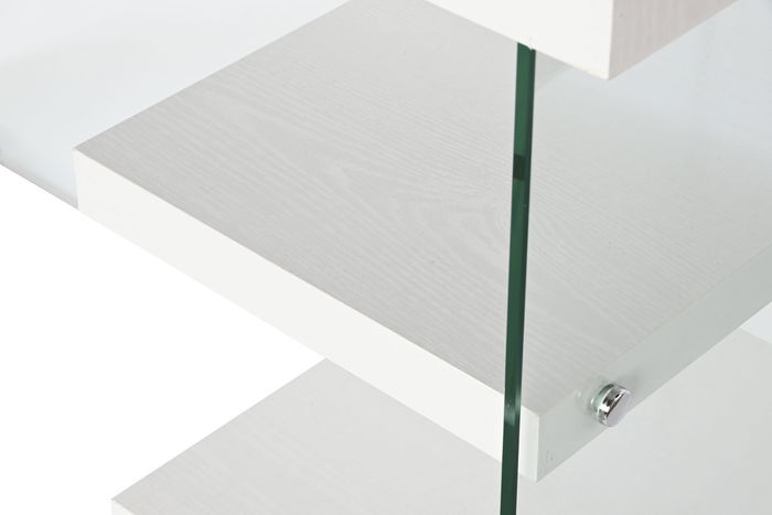 DKD Home Decor Green house 21 Escritorio Moderno Blanco Transparente 50 x 76 x 120 cm