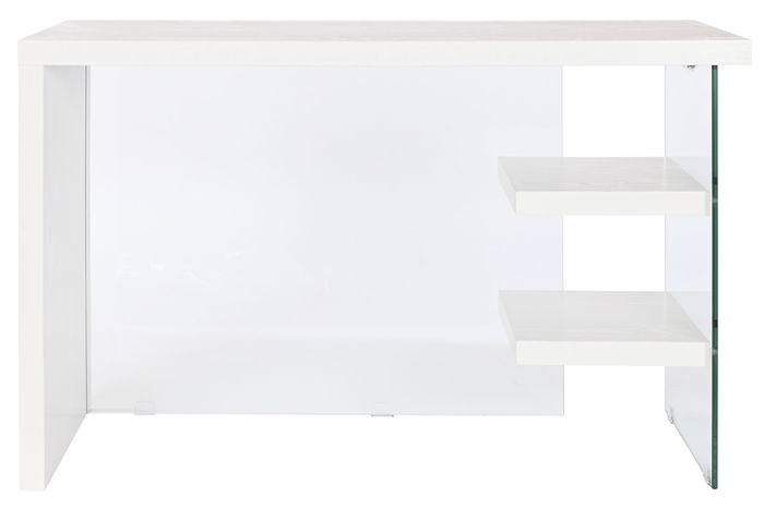 DKD Home Decor Green house 21 Escritorio Moderno Blanco Transparente 50 x 76 x 120 cm