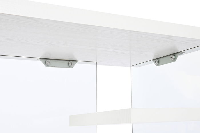 DKD Home Decor Green house 21 Escritorio Moderno Blanco Transparente 50 x 76 x 120 cm