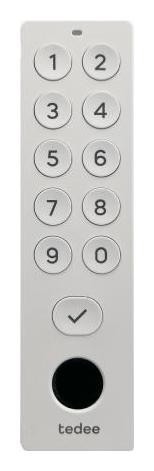 Tedee PRO Teclado Bluetooth Blanco - Teclado Inalámbrico para Smart Lock