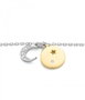 Secrecy Brazalete MOON Plata de Ley 925 Reciclada con Baño de Oro 18K y Diamante
