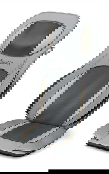 Beurer MG-320 Funda Asiento Masaje Shiatsu 3 en 1 para Espalda y Cuello con Compresión de Aire y Niveles de Intensidad Ajustables