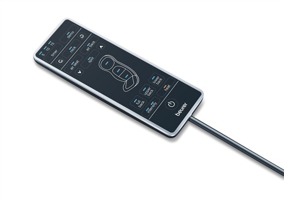 Beurer MG-320 Funda Asiento Masaje Shiatsu 3 en 1 para Espalda y Cuello con Compresión de Aire y Niveles de Intensidad Ajustables