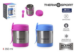 Thermosport Termo Comida 350Ml Con Tenedor Thermosport (12 Unidades)