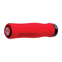 Sram Puños con bloqueo en espuma de alta densidad diseño ergonómico rojo y negro 129 mm