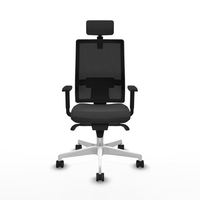 PIQUERAS Y CRESPO Silla de oficina Horna con mecanismo Sincro Gris oscuro y Negro PIQUERAS Y CRESPO Silla de oficina Horna con mecanismo Sincro Gris oscuro y Negro