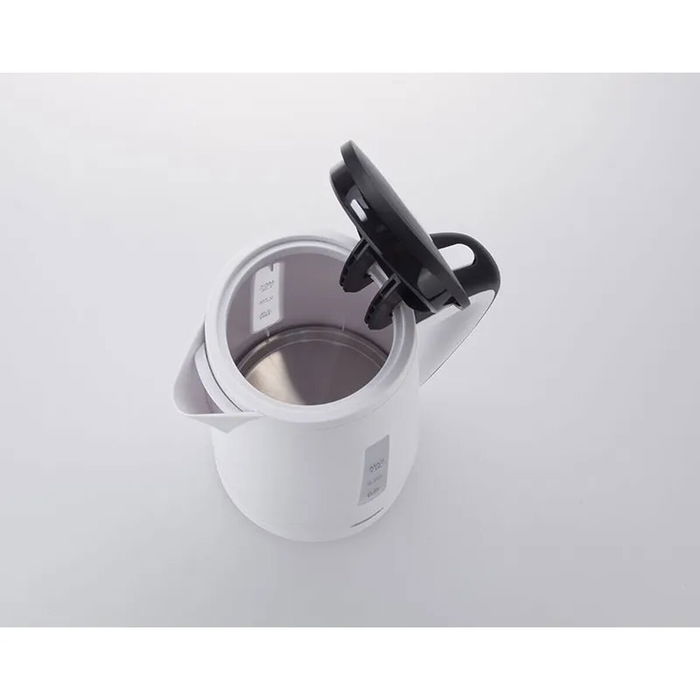 Hervidor JATA Blanco Negro 2200 W Acero Inoxidable Plástico 1 L