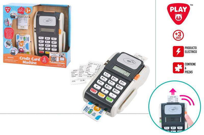 Playgo Datafono Electrónico con Luz y Sonido, Incluye 6 Piezas