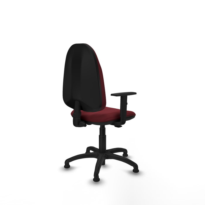 PIQUERAS Y CRESPO Silla de oficina Algarra Granate con Brazos 1D PIQUERAS Y CRESPO Silla de oficina Algarra Granate con Brazos 1D