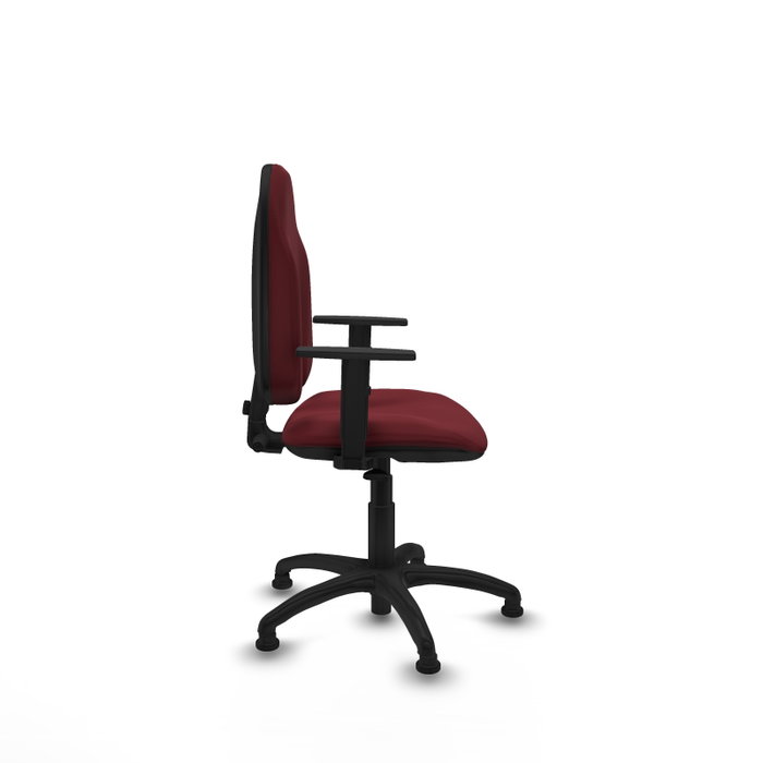 PIQUERAS Y CRESPO Silla de oficina Algarra Granate con Brazos 1D PIQUERAS Y CRESPO Silla de oficina Algarra Granate con Brazos 1D