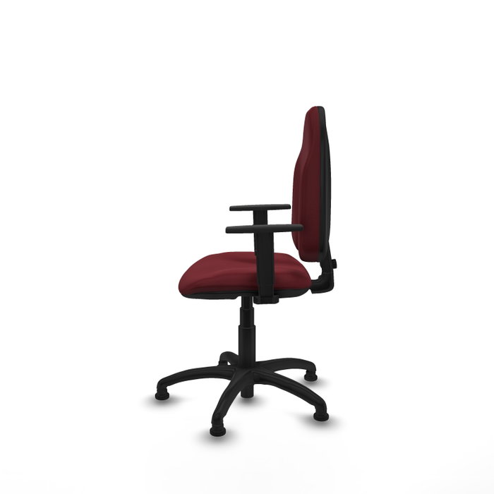 PIQUERAS Y CRESPO Silla de oficina Algarra Granate con Brazos 1D PIQUERAS Y CRESPO Silla de oficina Algarra Granate con Brazos 1D